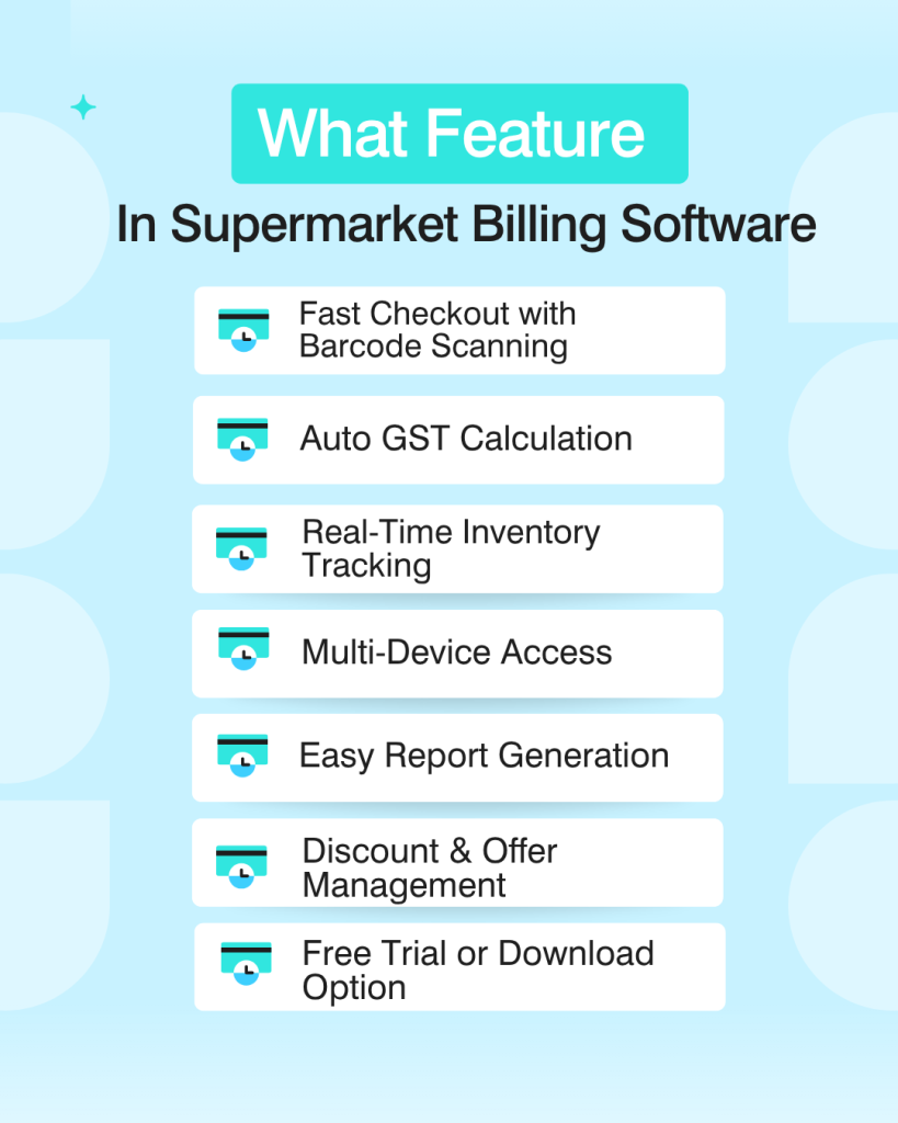Supermarkets Billing Software